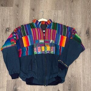 Vintage Colorful Patchwork Jacket
